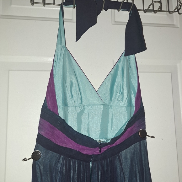 BcBg Dip Dye Tie Dye Dress Halter maxi size 4 Boho Summer Wedding - Picture 3 of 3